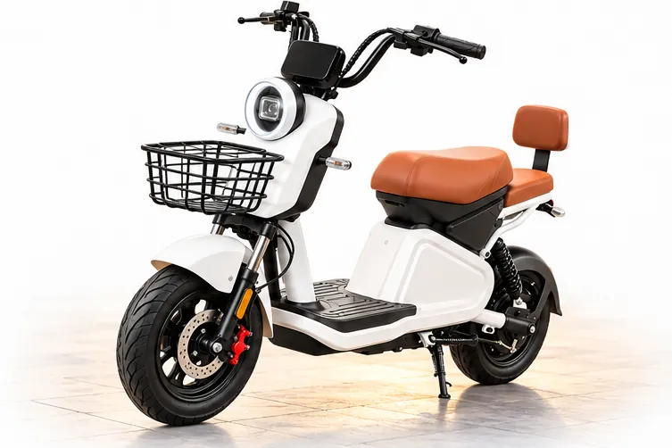Scooter elétrica branca