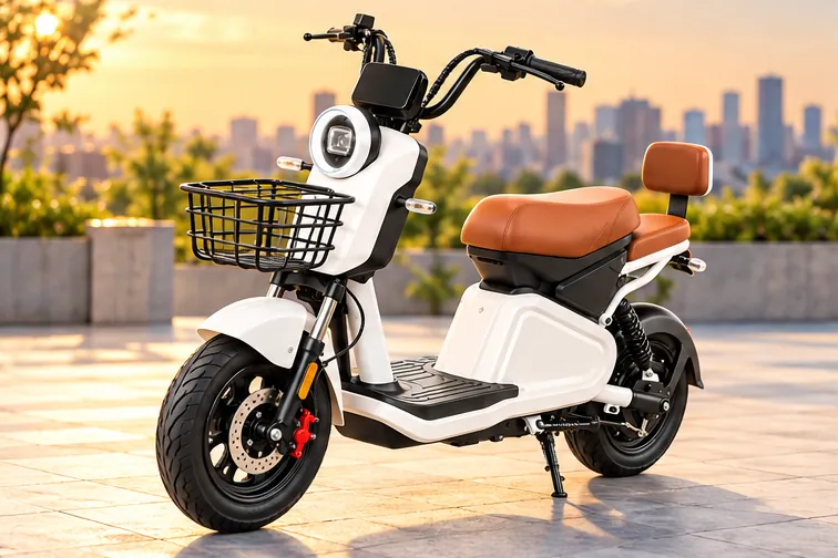 Scooter elétrica estacionada